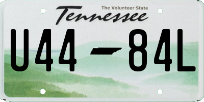 TN license plate U4484L