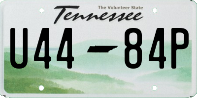 TN license plate U4484P