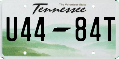 TN license plate U4484T