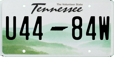 TN license plate U4484W