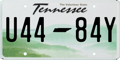TN license plate U4484Y