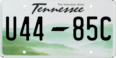 TN license plate U4485C