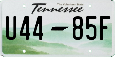 TN license plate U4485F