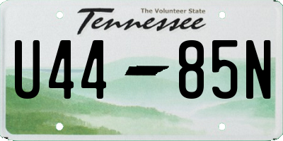 TN license plate U4485N
