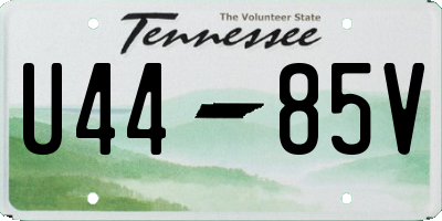 TN license plate U4485V