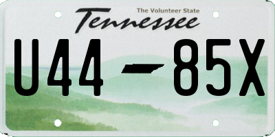 TN license plate U4485X