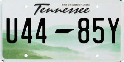 TN license plate U4485Y