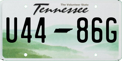 TN license plate U4486G