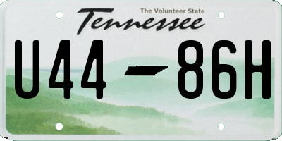 TN license plate U4486H
