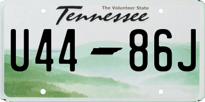 TN license plate U4486J