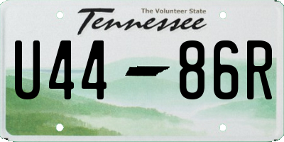 TN license plate U4486R