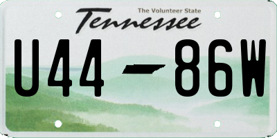 TN license plate U4486W