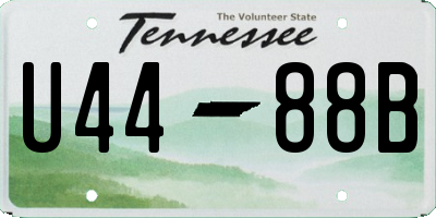 TN license plate U4488B