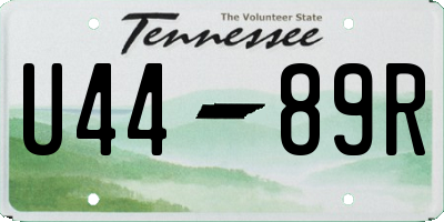 TN license plate U4489R