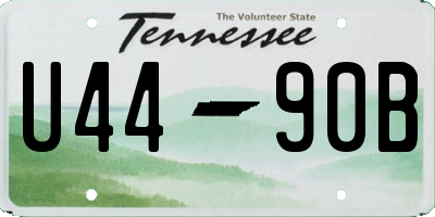 TN license plate U4490B
