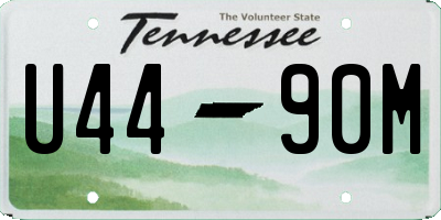 TN license plate U4490M