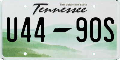 TN license plate U4490S