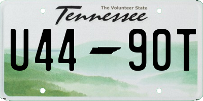 TN license plate U4490T