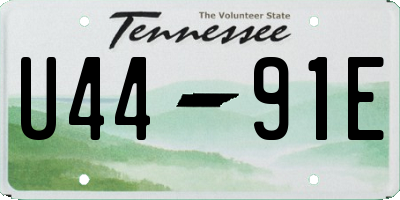 TN license plate U4491E