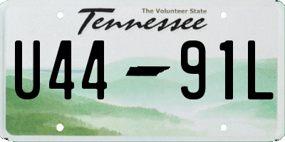 TN license plate U4491L