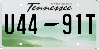 TN license plate U4491T