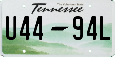 TN license plate U4494L