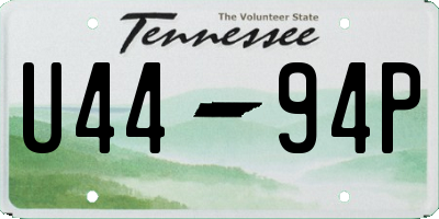 TN license plate U4494P
