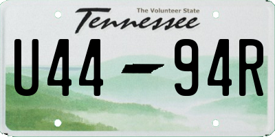 TN license plate U4494R