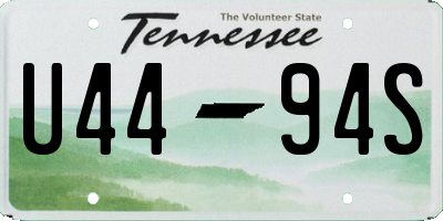 TN license plate U4494S