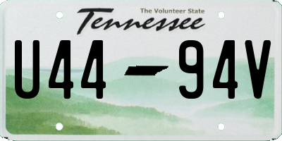 TN license plate U4494V