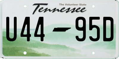 TN license plate U4495D