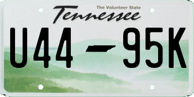 TN license plate U4495K