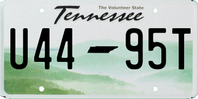 TN license plate U4495T