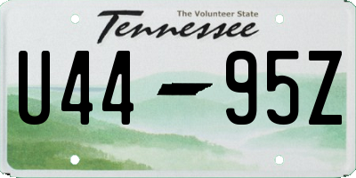 TN license plate U4495Z