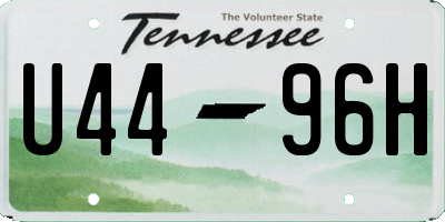 TN license plate U4496H