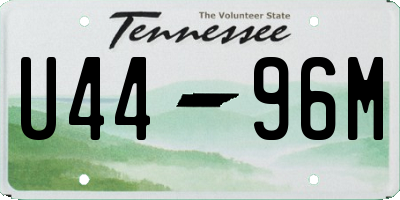 TN license plate U4496M