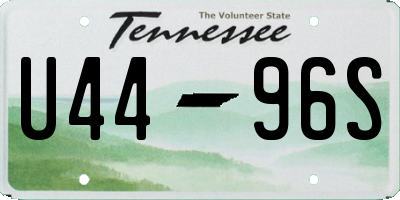TN license plate U4496S