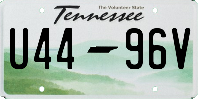 TN license plate U4496V