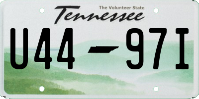 TN license plate U4497I