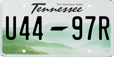 TN license plate U4497R