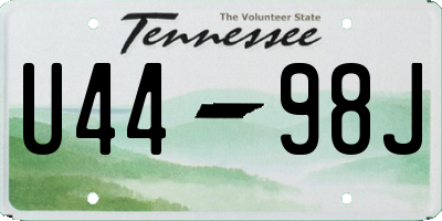 TN license plate U4498J