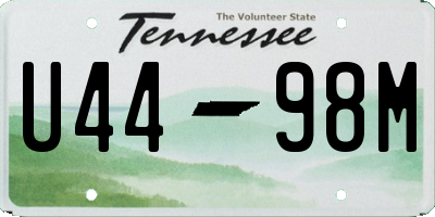 TN license plate U4498M