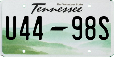TN license plate U4498S