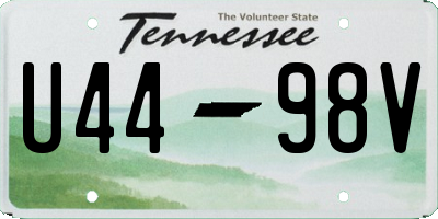 TN license plate U4498V