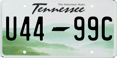 TN license plate U4499C