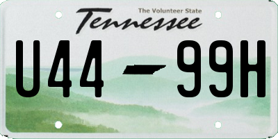 TN license plate U4499H