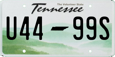 TN license plate U4499S