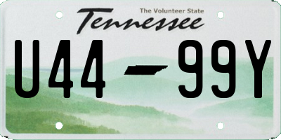 TN license plate U4499Y