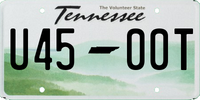TN license plate U4500T