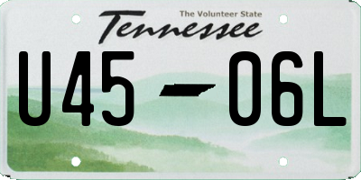 TN license plate U4506L
